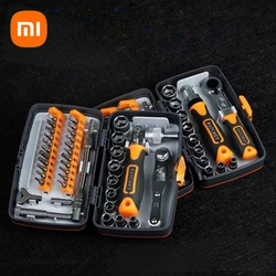 Xiaomi Youpin-精密ラチェットドライバー,トルクレンチ,磁気トルクス,フィリップスビット,家庭用ソケットキット,38個