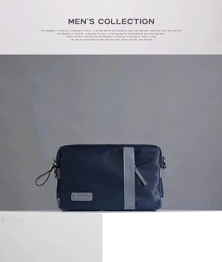 

New Men's 2-in-1 Multi-Functional Canvas Oxford Nylon Crossbody Mini Backpack。