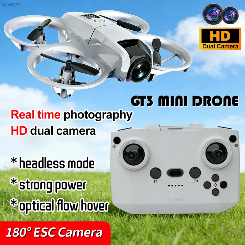 

GT3 Obstacle Avoidance Mini Drone Aerial Photography Dual Camera With Lights 200m Brushless Motor Beginner-Friendly Boy Toy