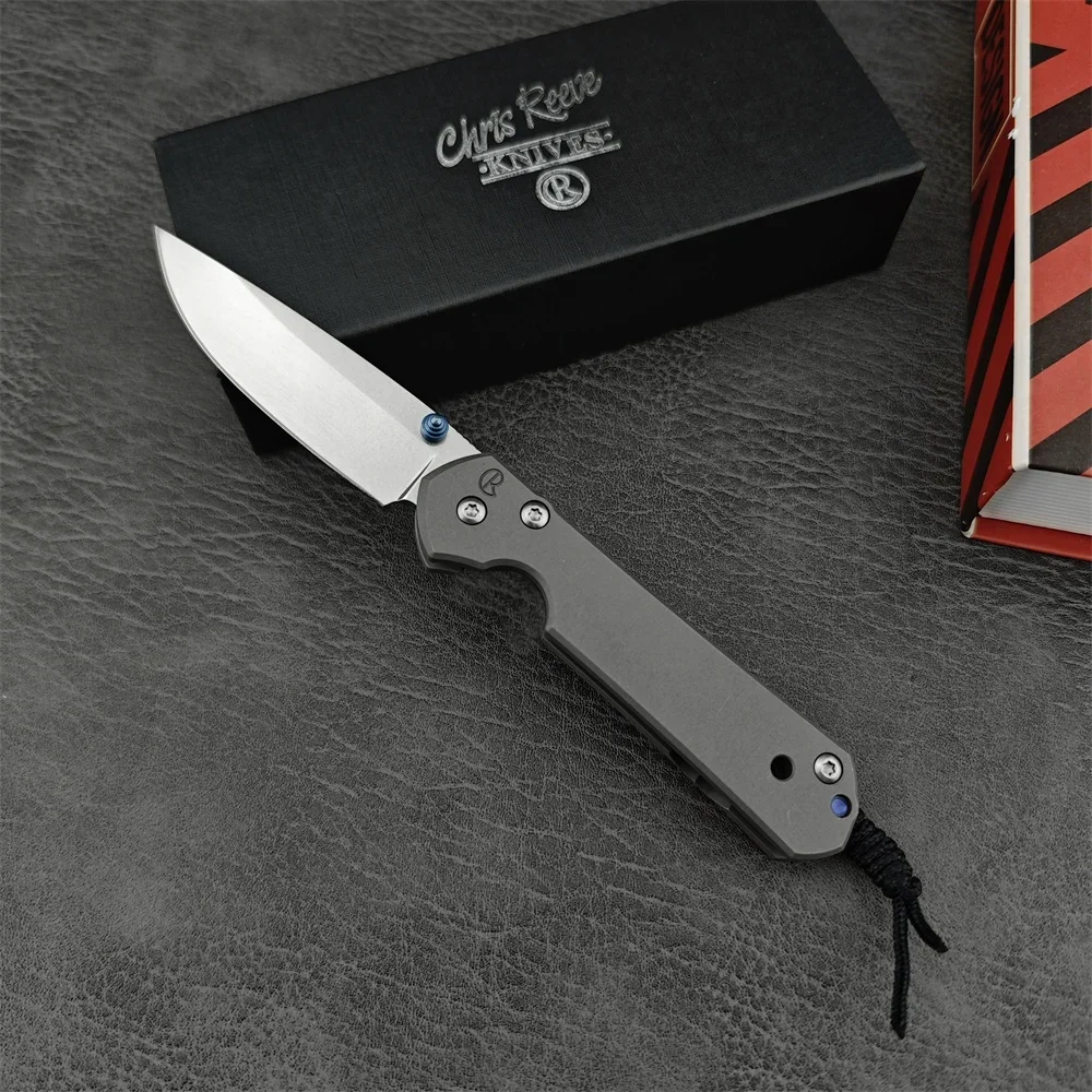 

Chris Reeve Camping Folding Pocket Knife D2 Blade Titanium Alloy Handle Hunting Outdoor Hunting Tactical Knives EDC Tool