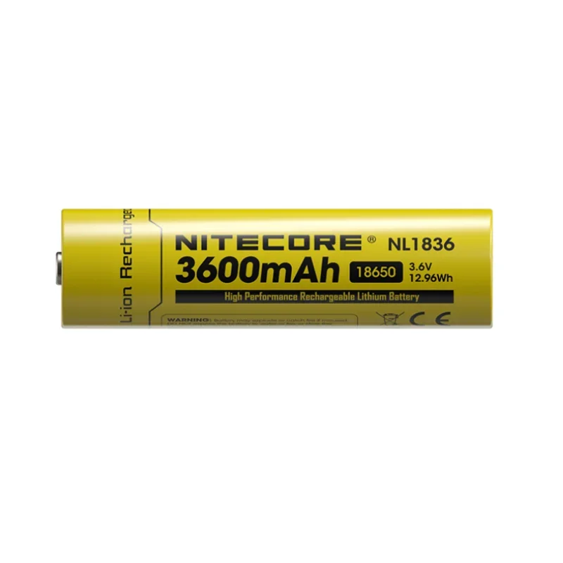 NITECORE NL1836 18650 Bateria 3600 mAh 3,6 V (12,96 Wh) Akumulator litowo-jonowy do latarki czołowej