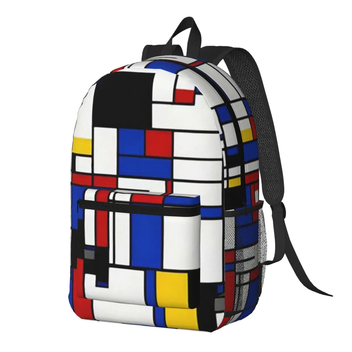 Piet Mondrian Backpack Daypack Large Capacity Boys Girls BookBag School Bag Shoulder Bags for Men Women