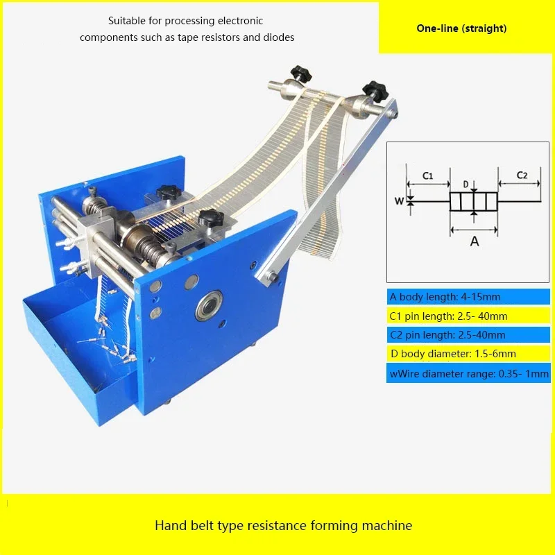 U-shaped/F-shaped Manual Resistors Axial Lead Bending Cut Forming Machines Hand Crank Resistance Forming Machine