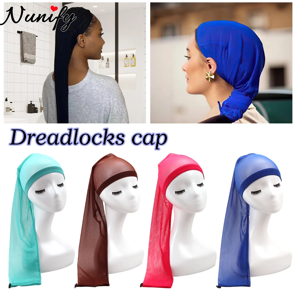 

Nunify Braiding Hair Sleeve For Dreadlocks Mesh Crochet Hair Net Extra Long Loc Sleeve With Adjustable Drawstring For Long Hair