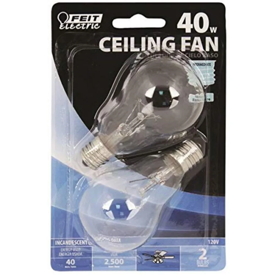

Bp40a15n/Cl/Cf 40 Watt Clear Ceiling Fan Light Bulb 2 Count