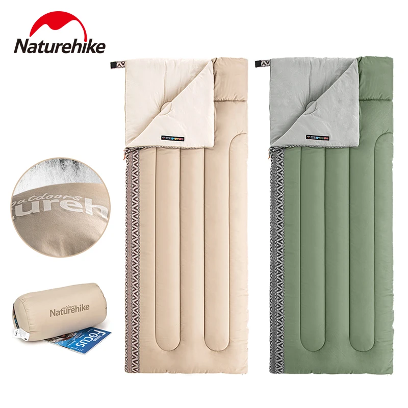 Naturehike Summer Sleeping Bag Ultralight Outdoor Camping Cotton Sleeping Bag 4 Season Hiking Trekking Travel Camping Supplies