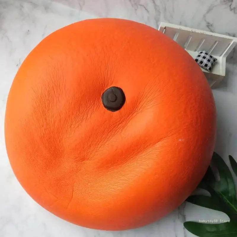 Y4ud brinquedos lento subindo para trás meia laranja bonito frutas aliviar o estresse presentes subindo creme macio