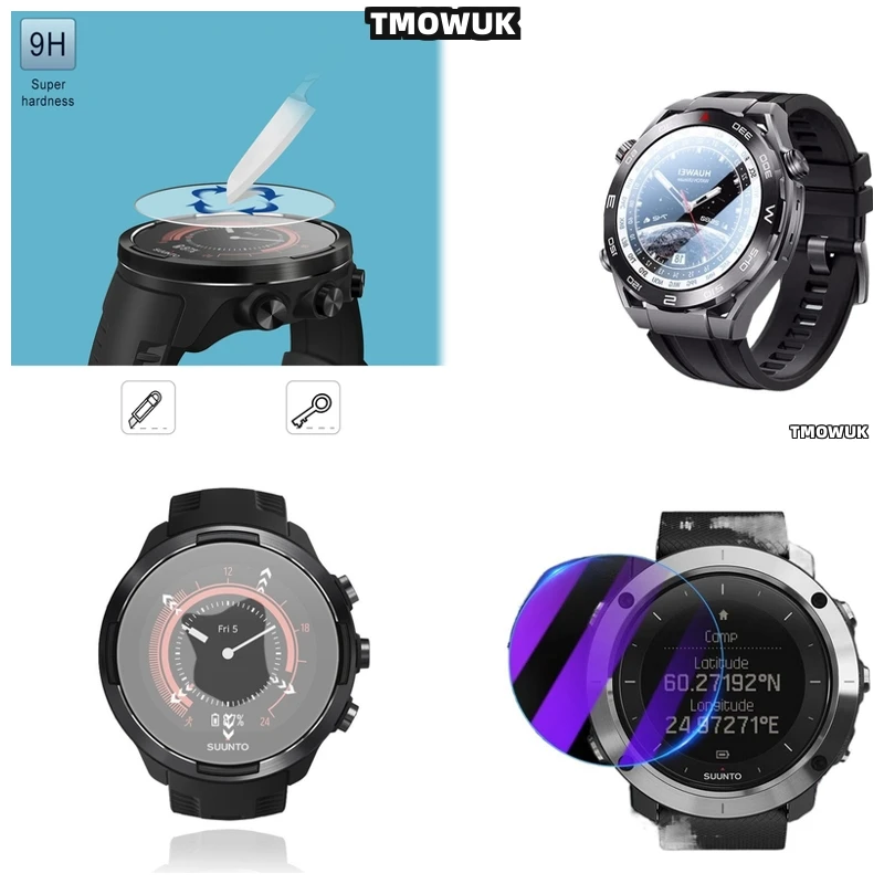 

For Suunto 5 7 9 Peak Pro Race S 45mm 49mm OCEAN Traverse Alpha, Minimalist 9H Tempered Glass Screen Protector