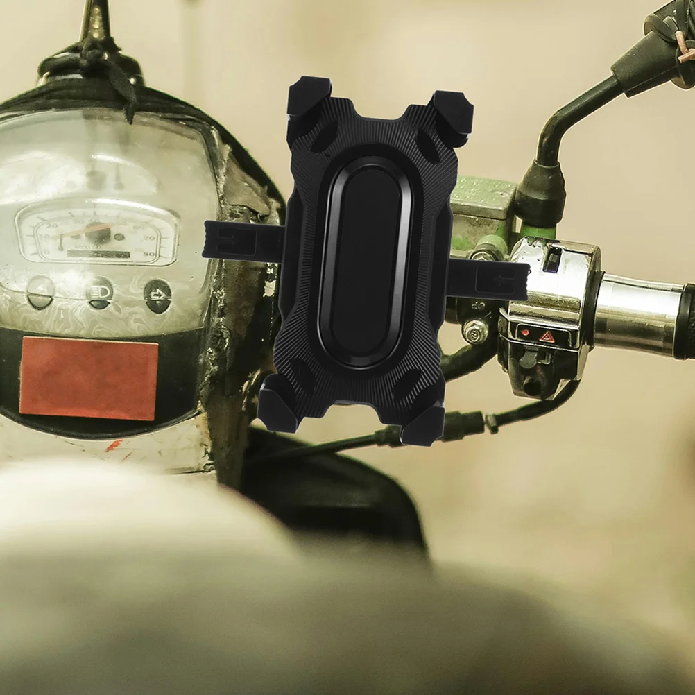 

2Pcs Motorcycle Phone Holder Four-Claw Secure Grip Adjustable Angle Stable Mount for Bike Bicycle Electric Scooter