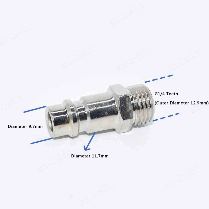 5Pcs/lot EU Pneumatic Connector For Air Hose Fittings Coupling Compressor Euro Quick Release Fitting with Male 1/4" BSP Thread image 6