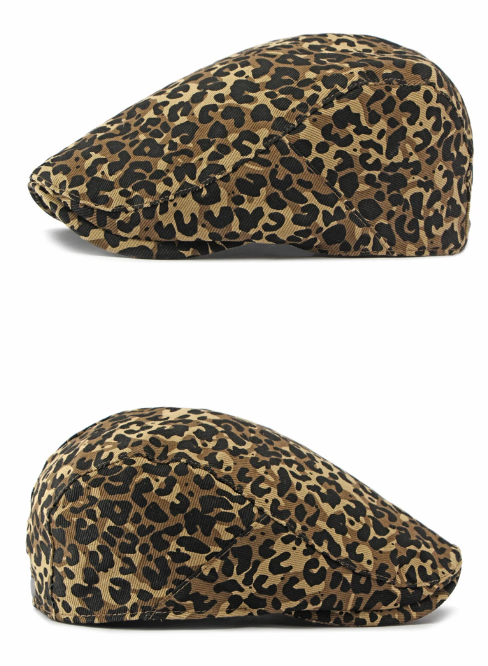 HT5119 Herren- und Damen-Baskenmützen Retro Künstler-Mütze Leopard Ivy Flat Cap Unisex Verstellbare Achteckige Baskenmütze – Detail 17