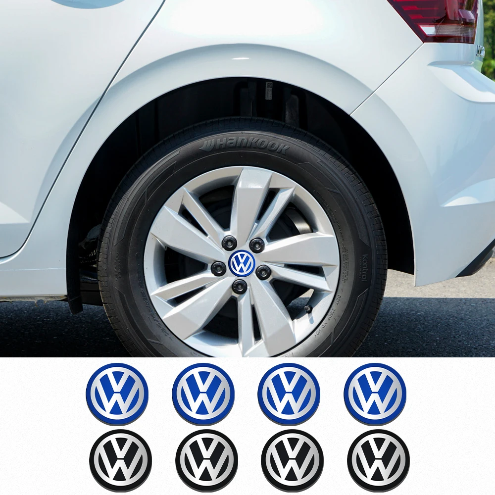 70MM/80MM/90MM/100MM/120MM Car Tyre Wheel Center Hub Cap Badge Decoration Sticker for Volkswagen VW Golf 6 7 MK4 TSI TDI B5 B6