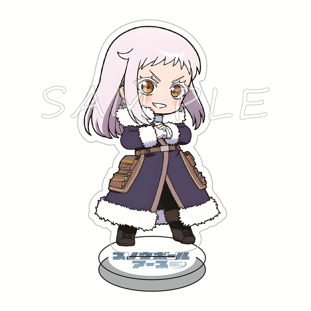 Snowball Earth 10cm Acrylic Stand Keychain Q Version Sci-Fi Anime Character Desktop Display Ornament Otaku Fan Collection Gift