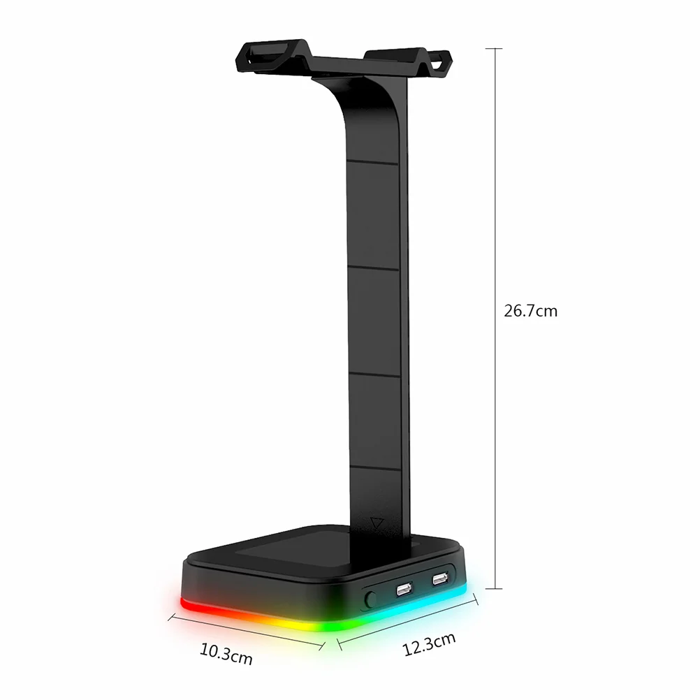Держатель для гарнитуры RGB, регулируемое освещение, настольный USB-концентратор, подставка для игровых наушников, стойка для наушников, держатель для гарнитуры, кронштейн для наушников