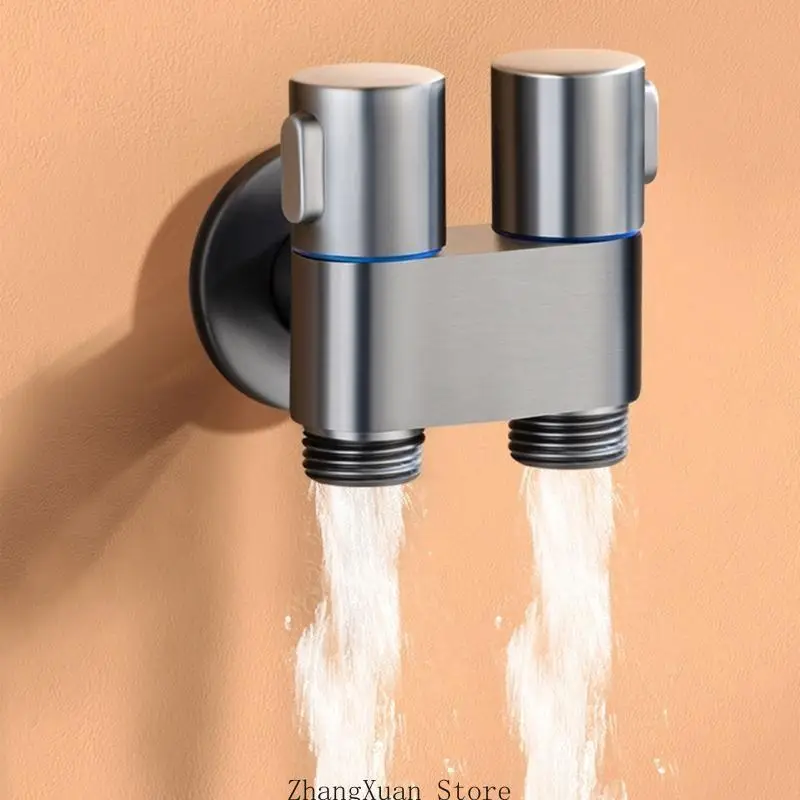 

Toilet Sink Dual-Control Valves Bathroom Water Heater Faucet Accessories 3XUF