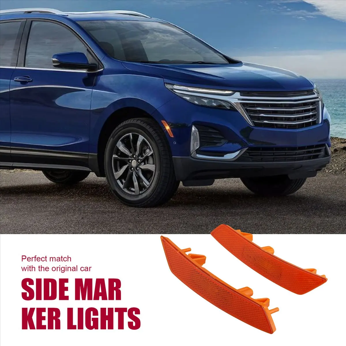 #51B (Plastic)Automobile Body Side Marker Light for Chevrolet Equinox 2021-,Automotive Parts & Accessories - view 3