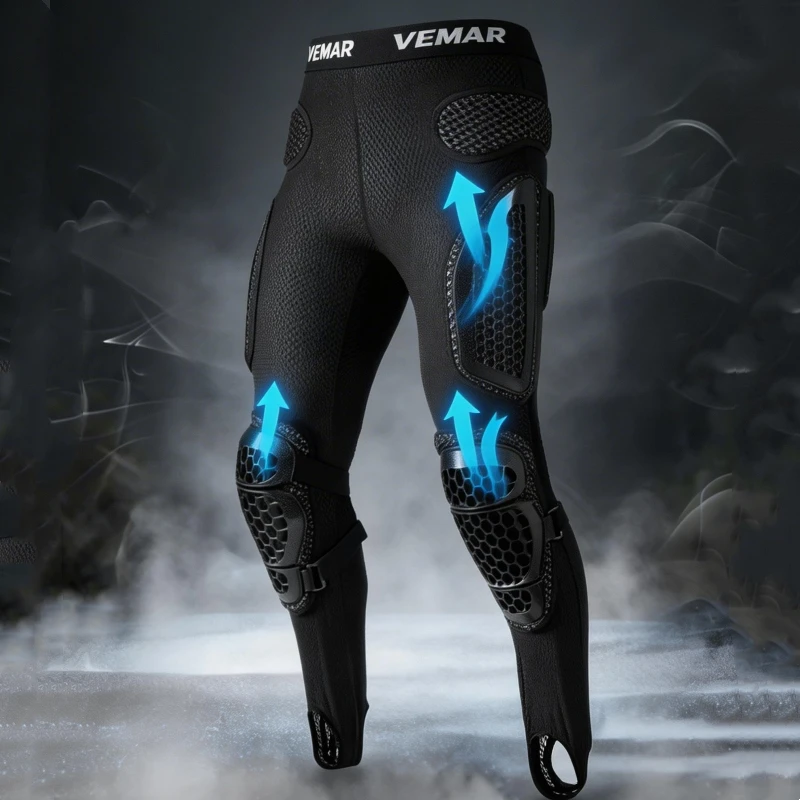 

Мотоциклетные брюки с защитой, дышащие, мужские, для мотокросса, гонок MX, защитные штаны для езды на мотоцикле