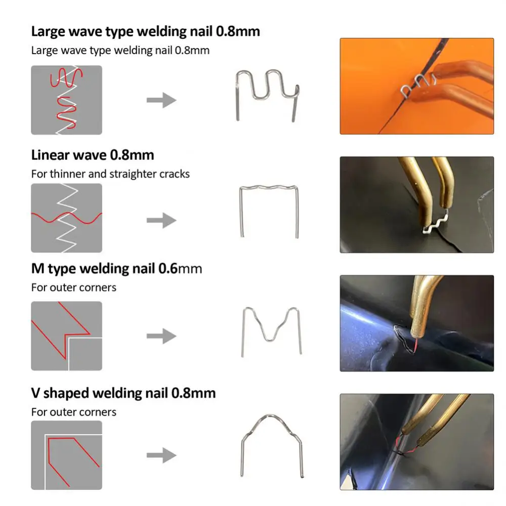 3000pcs Hot Stapler Staples For Plastic Welder Automotive Plastic Repair Machine Welding Wire Car Bumper Repair Welding Machine