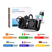 Meross Matter EU Outdoor Waterproof Socket WiFi Wireless Expansion Rain Plug Cover with Power Monitor IP44 16A