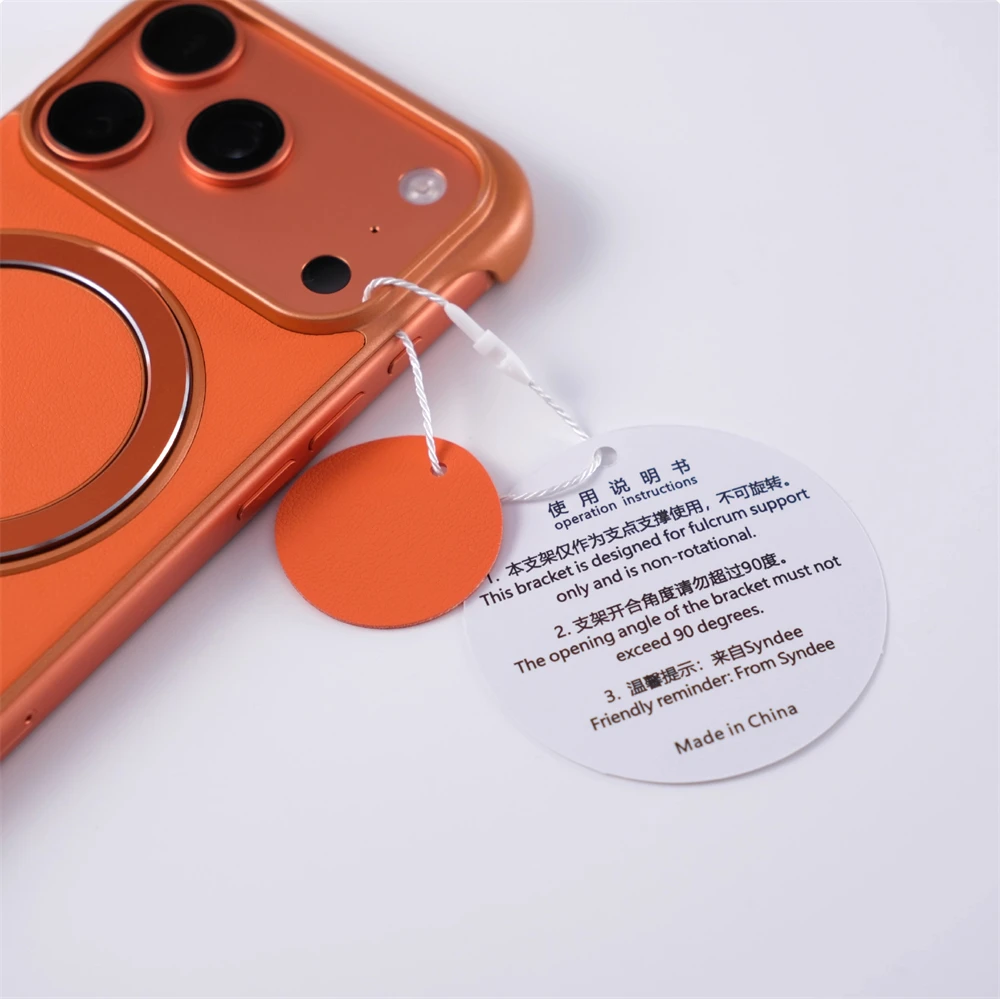 Ultracienkie, bezramkowe etui magnetyczne z podstawką do iPhone'a 17 Pro Max Air 16 15 14 Plus 13 12, kompatybilne z bezprzewodowym ładowaniem MagSafe. — zdjęcie produktu 3