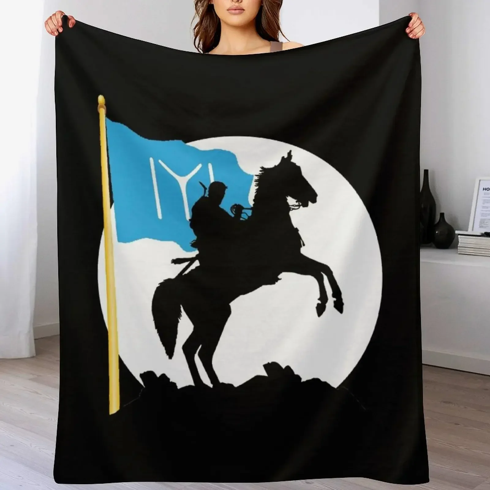 Ertugrul Bey Knight Kayi Boyu IYI Flag Ottoman Empire Throw Blanket Warm Bed covers Blankets