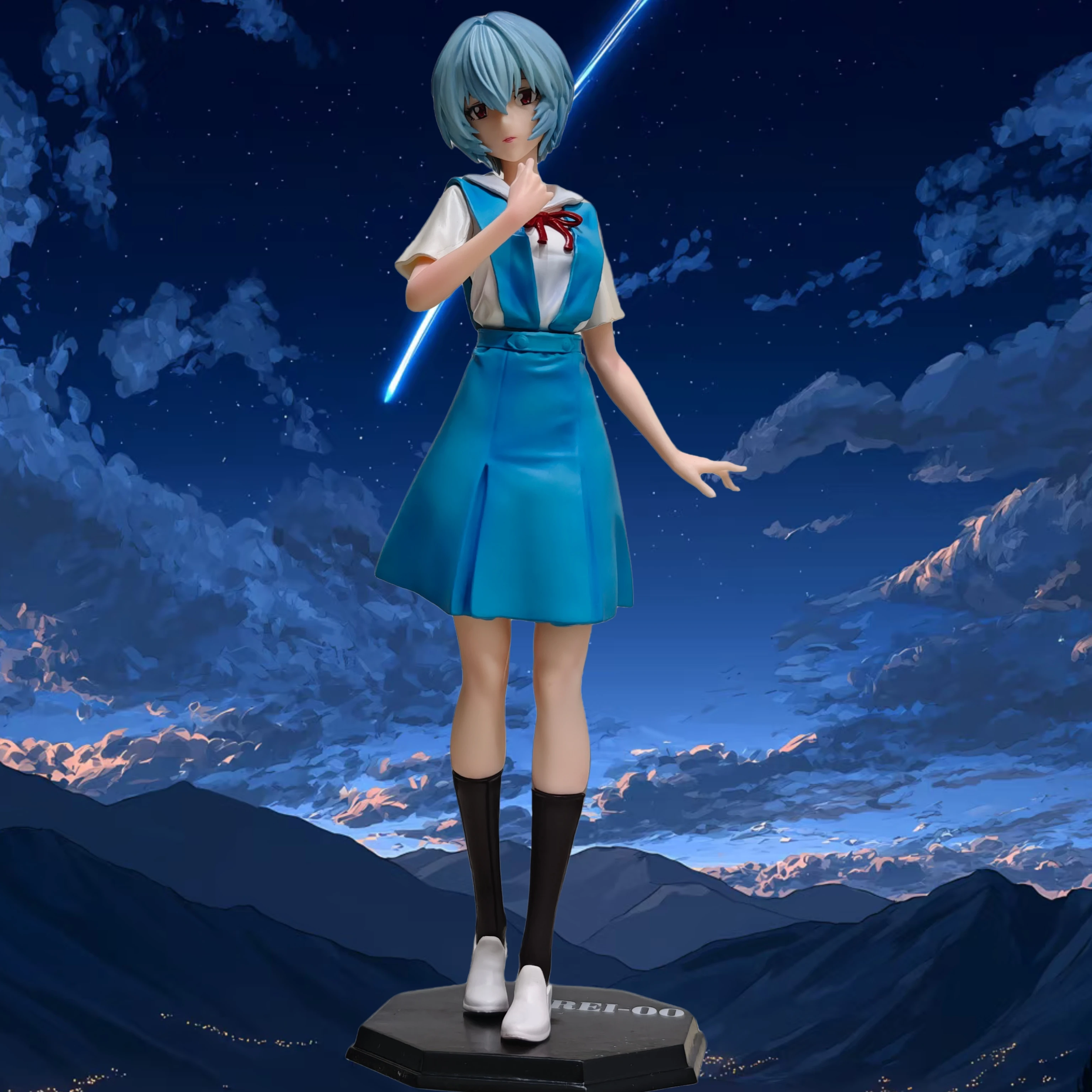 

27cm 10.6 inch Anime Rei Ayanami Action Figures Pvc Statue Desktop Ornamen Collection Statue Model Decoration Room Desk Toys Chi