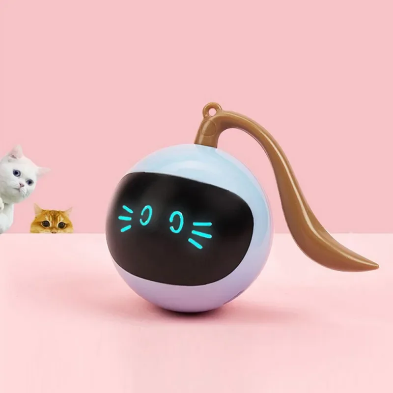 

Interactive Cat Toy 1000mAh Electric Smart Rotating Ball Toys Fun Automatically Cat balls Kitten Ball Toy Kids gift Pet Supply