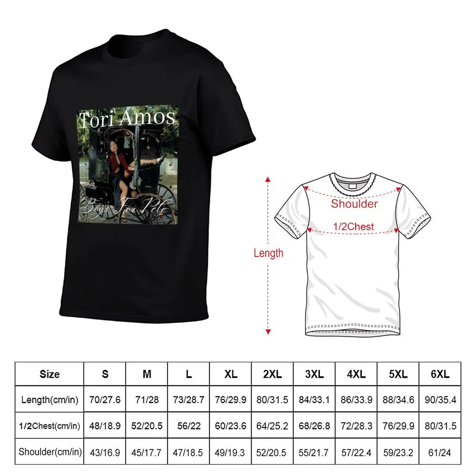 Tori Amos BFP Promo Art Tees T-Shirt Thanksgiving Casual Tee
