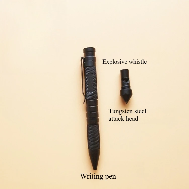 Wolf resistant tungsten steel tactical pen, self-defense pen, outdoor defense pen, tool, window breaking hammer