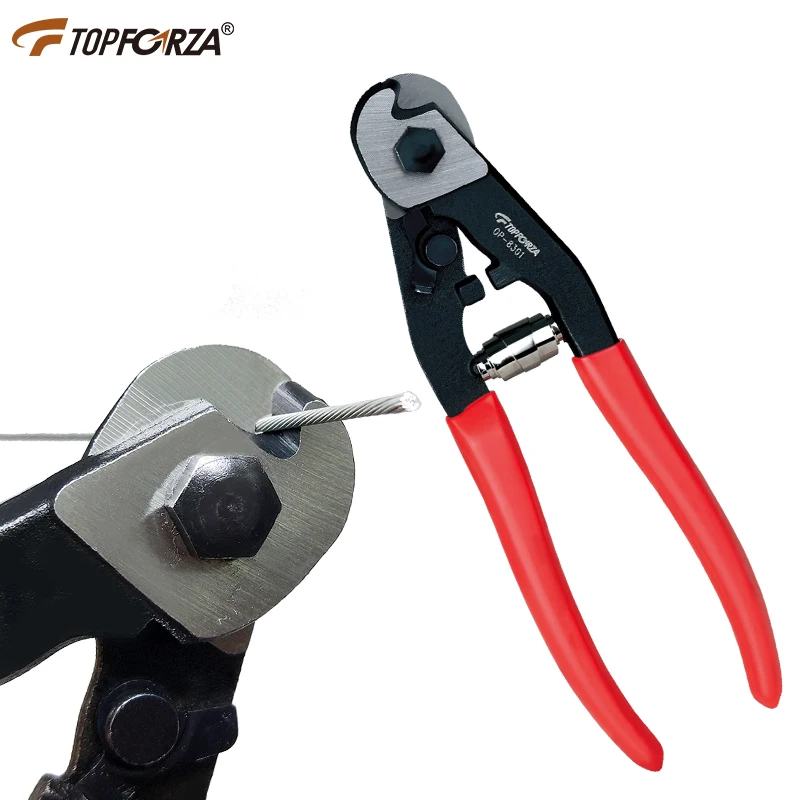 

Wire Rope Cable Cutter 1.5mm Multi Strand Stainless Steel Cable Cutting Pliers Spring Wire Aircraft Bicycle Brake Cable Scissors