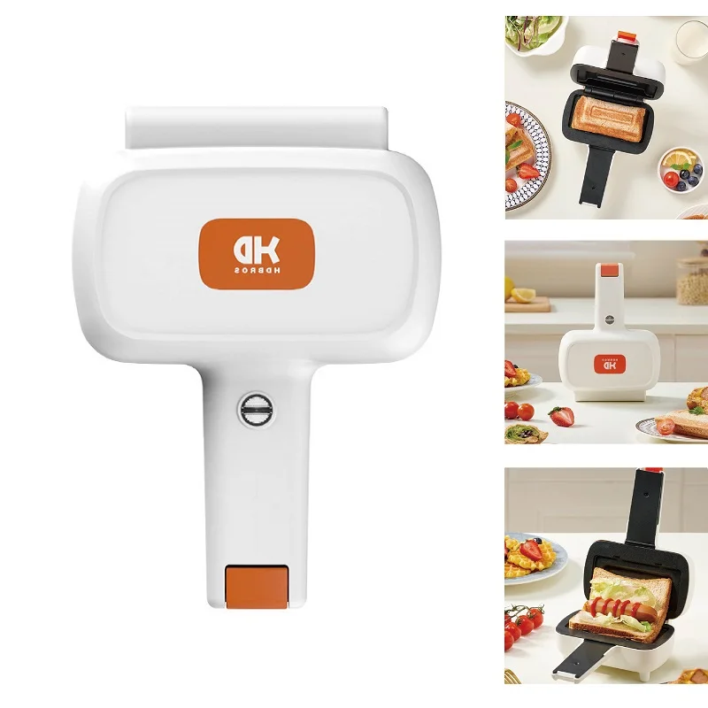 500W urządzenie Sandwichc Mini Panini lekkie urządzenie śniadaniowe spożywcze nieprzywierający toster z podwójnym podgrzewanie dwustronne maszyna do