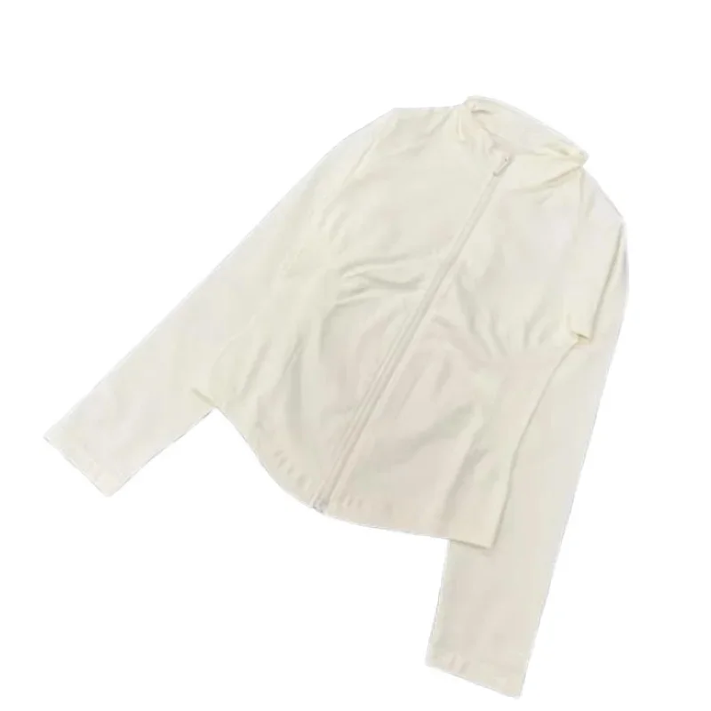 ملابس اليوغا زمم تشغيل سترة خفيفة الوزن بسط تشغيل سترة عالية الرقبة تنفس اليوغا ملابس رياضية ملابس لليوجا معطف