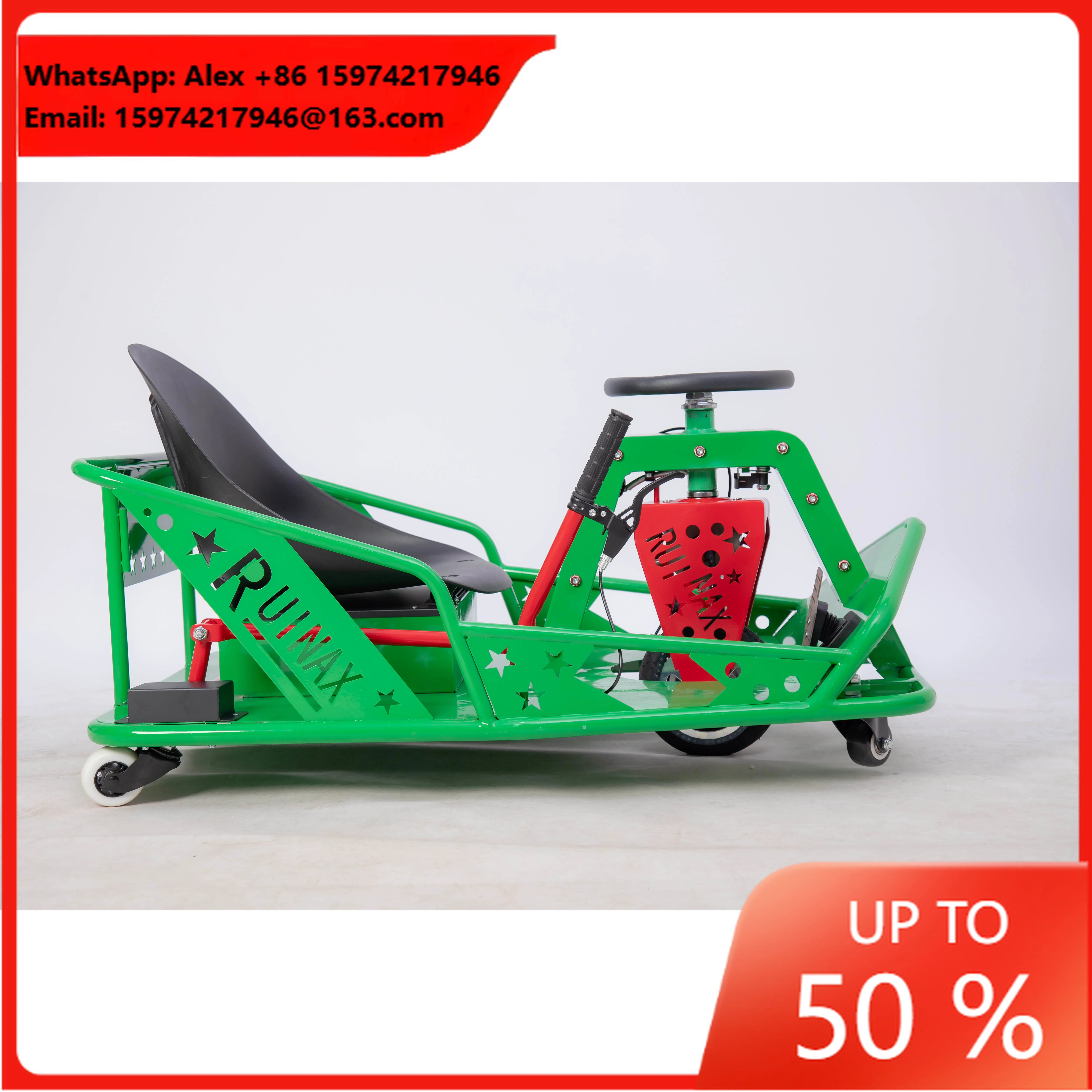 Pengxing Factory Wholesale Karting 36V Electric Drift Cart Amusement Park Theme Park Rides Outdoor For Children