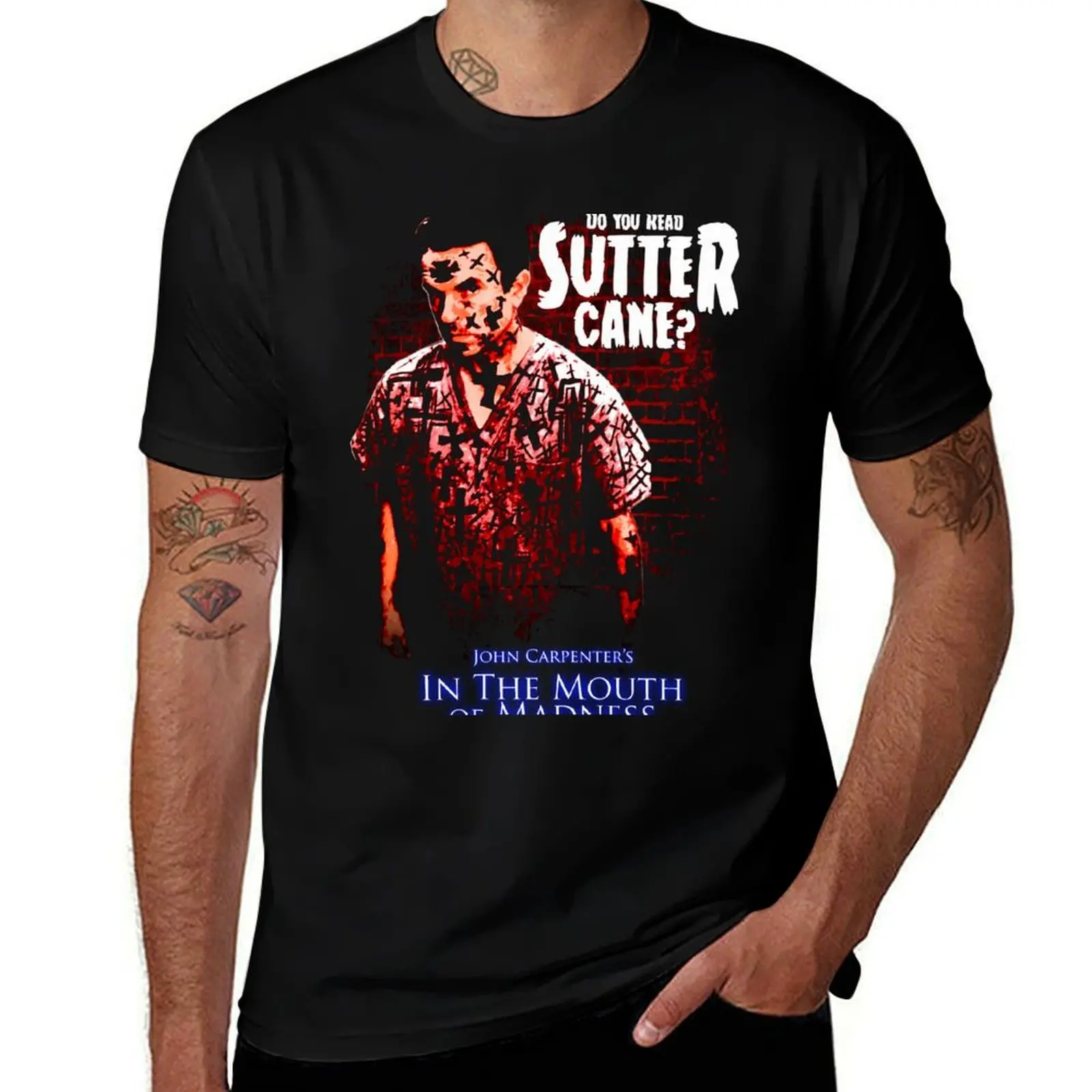 

Sutter Cane John Carpenter Horror Movie T-Shirt t shirt man designer t shirt man cotton T-Shirt