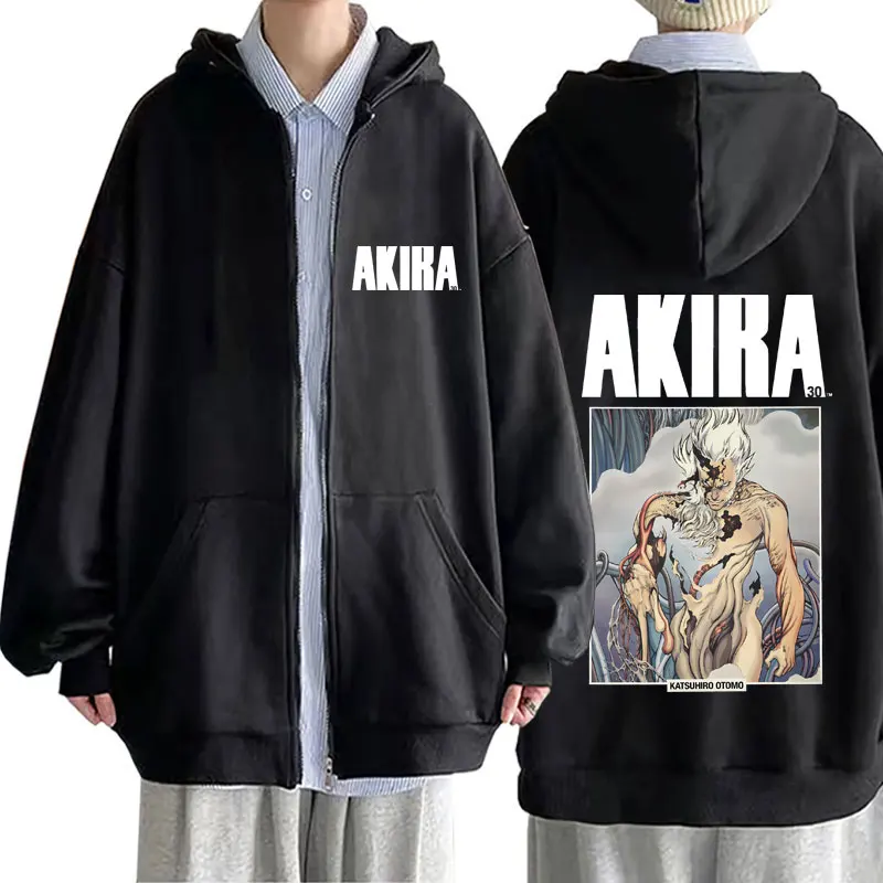 

Hot Anime Akira Zipper Hoodie Japanese Science Fiction Cartoon Movie Shotaro Kaneda Hoodies Men Fashion Y2k Zip Up Jacket Coat