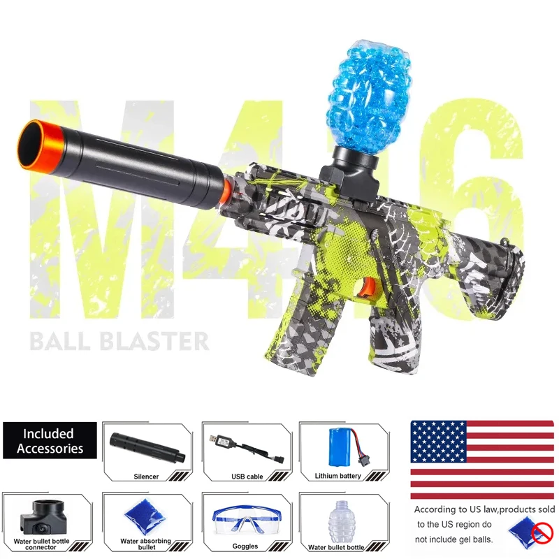 Splatter Ball Water Gel Beads Toy Guns Electric Gun Toys Firing Hydrogel Water Ball Guns Children Sports Kids Toys