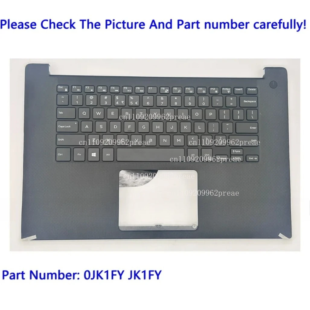 

For Dell XPS15 9550/Precision 5510/P56F Black New Palmrest Cover Keyboard 0JK1FY