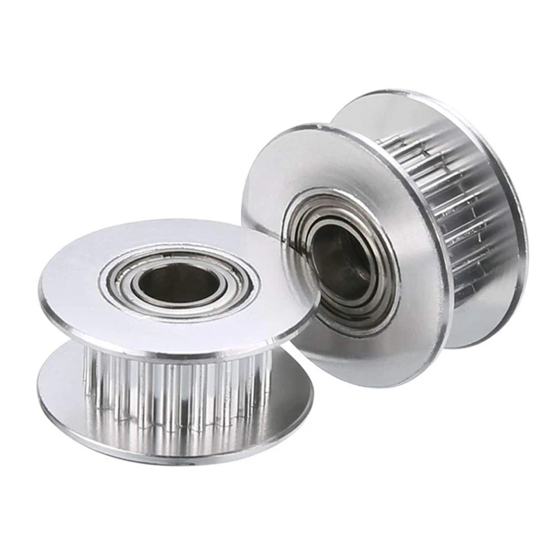 

GT2 Idler Timing Pulley Bearing 20T(20 Tooth) 5Mm Bore 20 Teeth Suitable For 6Mm Belt Reprap 3D Printer(20Pcs)