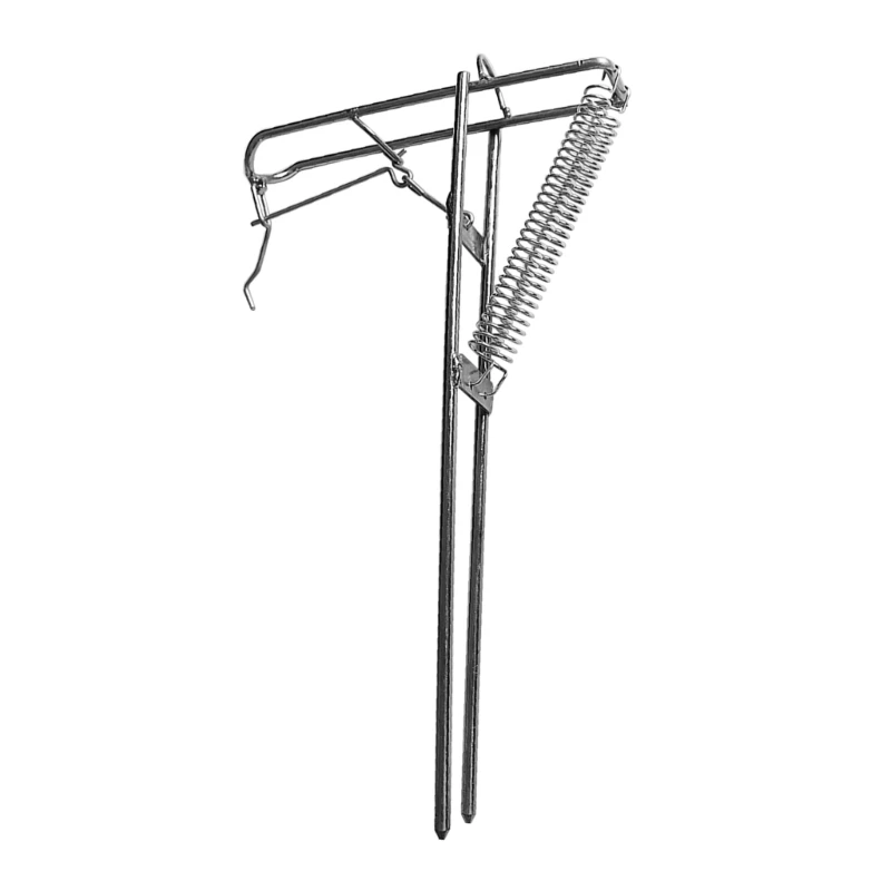 Fishing Rod Stand Rack Folding Automatic Double Spring Angles Fishing Rod Holder Fishing Rod Rack Ground Support Bracket