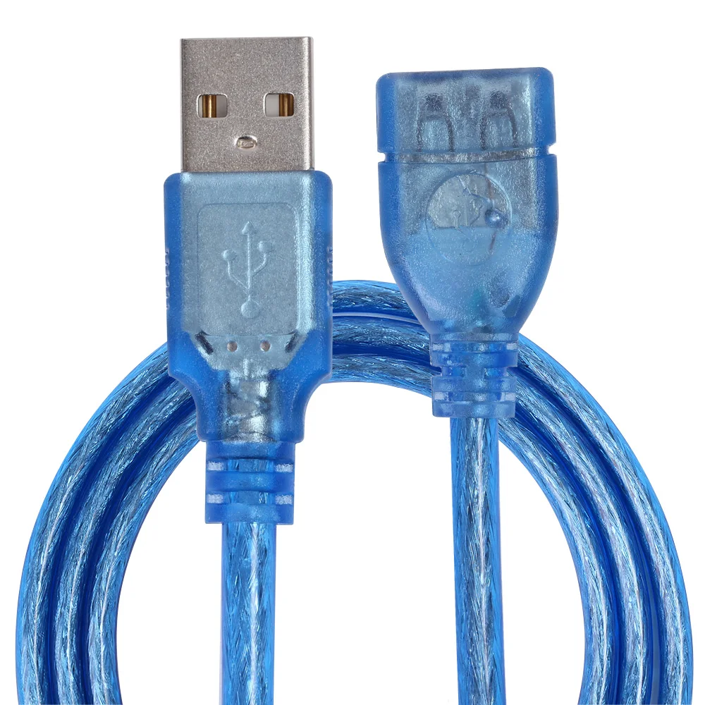 10ft USB 2.0 rozszerzenie przedłużacz do przewodów przewód USB kobiecy męski Extender szybki przewód przyłączeniowy do laptopa PC TV kabel kamery