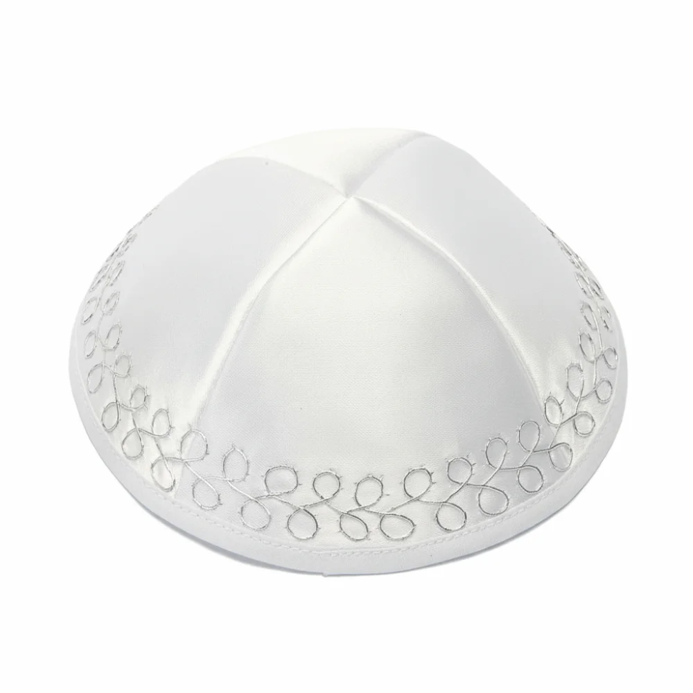 Durable Round Dome Kippah Cap Satin Fabric Lightweight Skull Cap Smooth Surface Head Cover Prayer Occasion