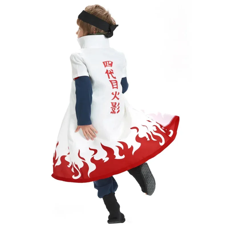 AA 1 Bear House Bambini 4Th Hokage Namikaze Minato Costume Cosplay Anime Ragazzi Mantello Abiti Bambini w1a2t Nuovo 2025