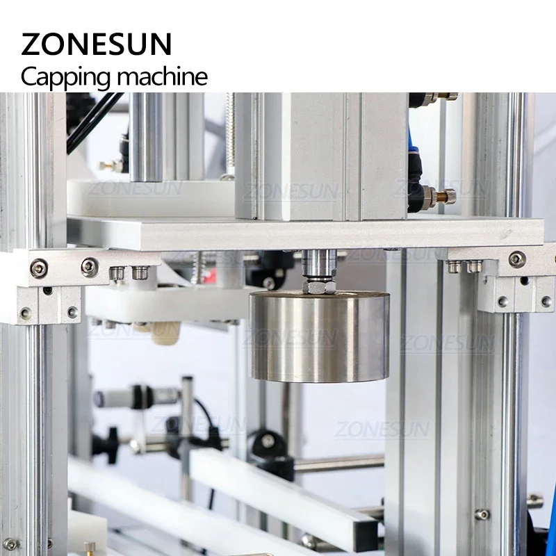 ZONESUN ZS-XG16D1 Máquina automática de prensado de tapas de botellas de vino Máquina taponadora de corcho de madera con alimentador de tapas
