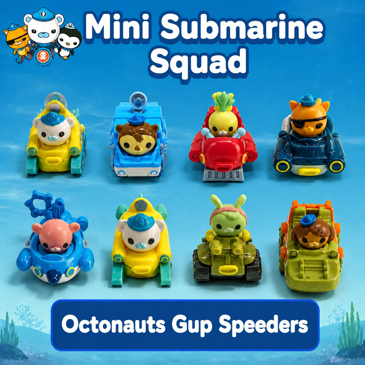 Octonauts Gup Racer Speeders Mini Racing Car Models Kwazii Inkling Pedro Tweak & More Collectible Display Action Figure