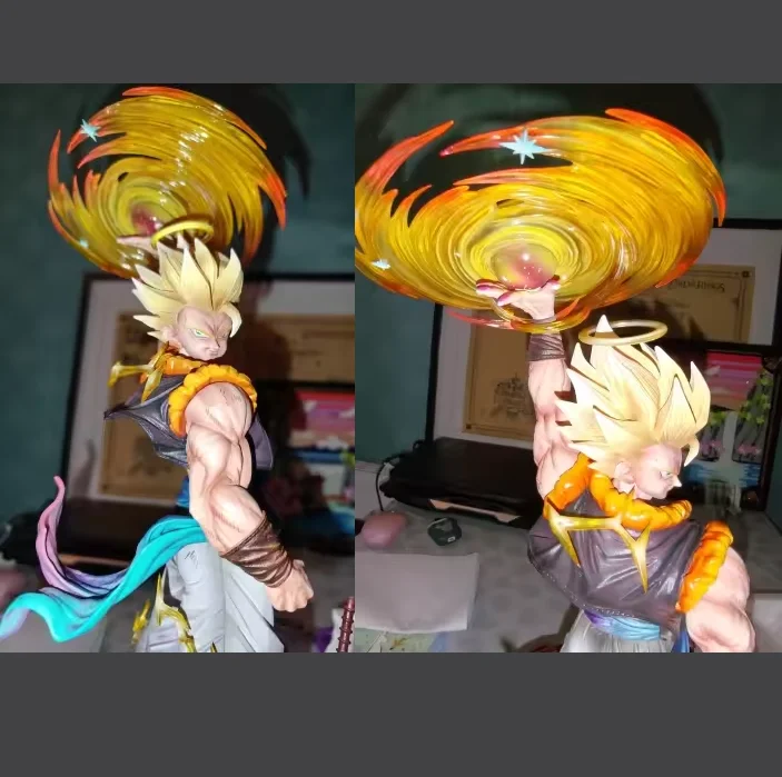 

44cm Diao Xiang Ge Jt Yunqi Gogeta Super Saiyan Dragon Ball Three Head Sculpts Gk Anime Resin Statue Figure For Adult Collection