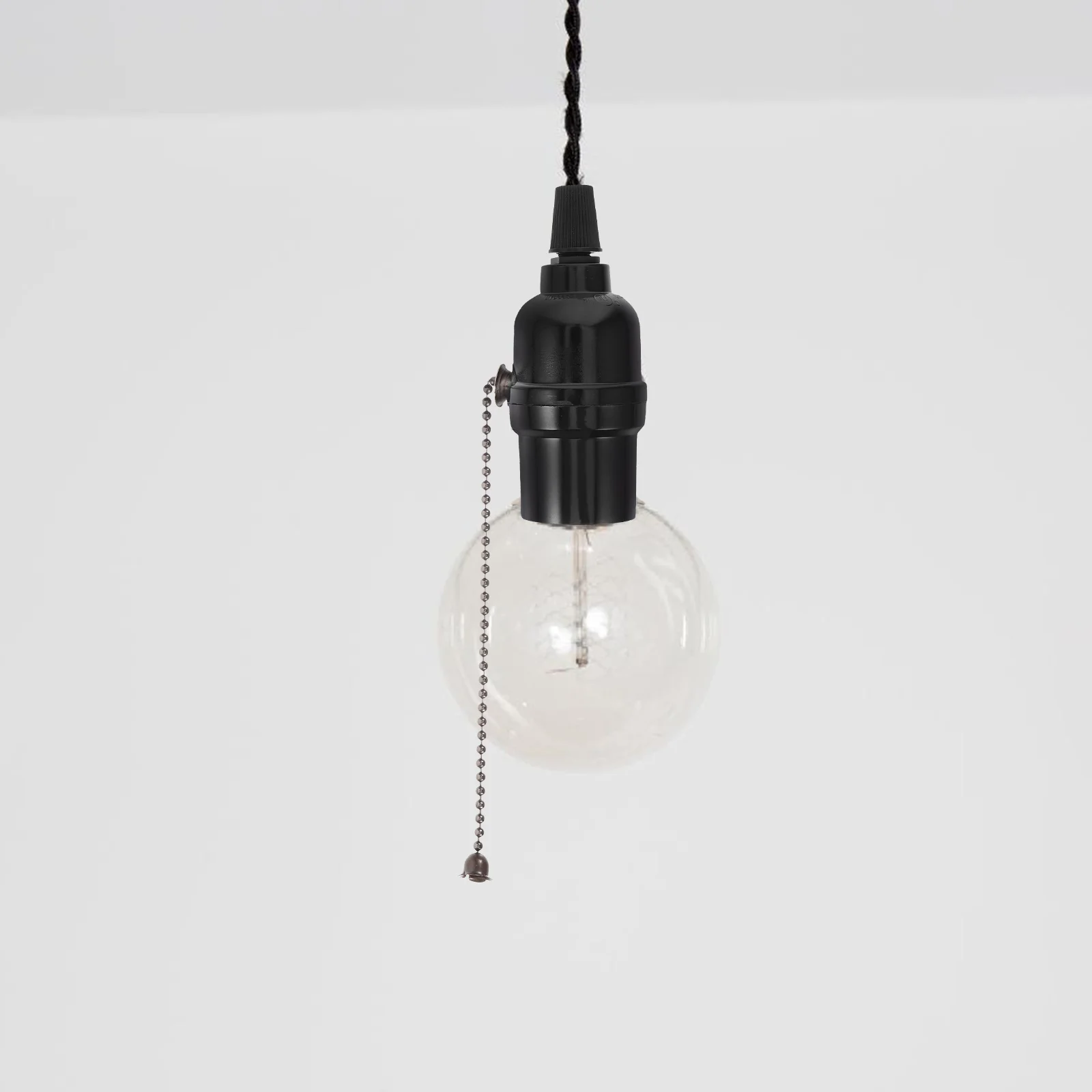

Lamp Head 250V250W Pull Chain Socket Holder for Table Pendant Wall Ceiling Lights with Durable Insulation Suitable