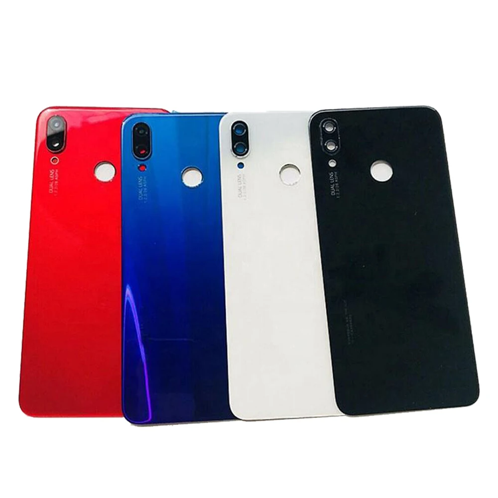 New For Huawei Nova 3i Battery Cover Back Glass Rear Battery Cover Door Housing For Huawei Nova3 Battery Cover With Lens