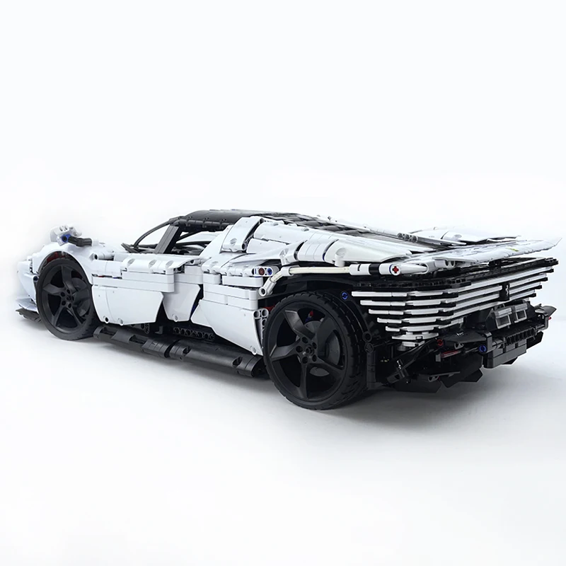 MOC 8787W Technical Super Sports Car Building Blocks 1:8 Hypercar Vehicles Bricks Puzzle Assembly Toy Christmas Gift For Boy Kid