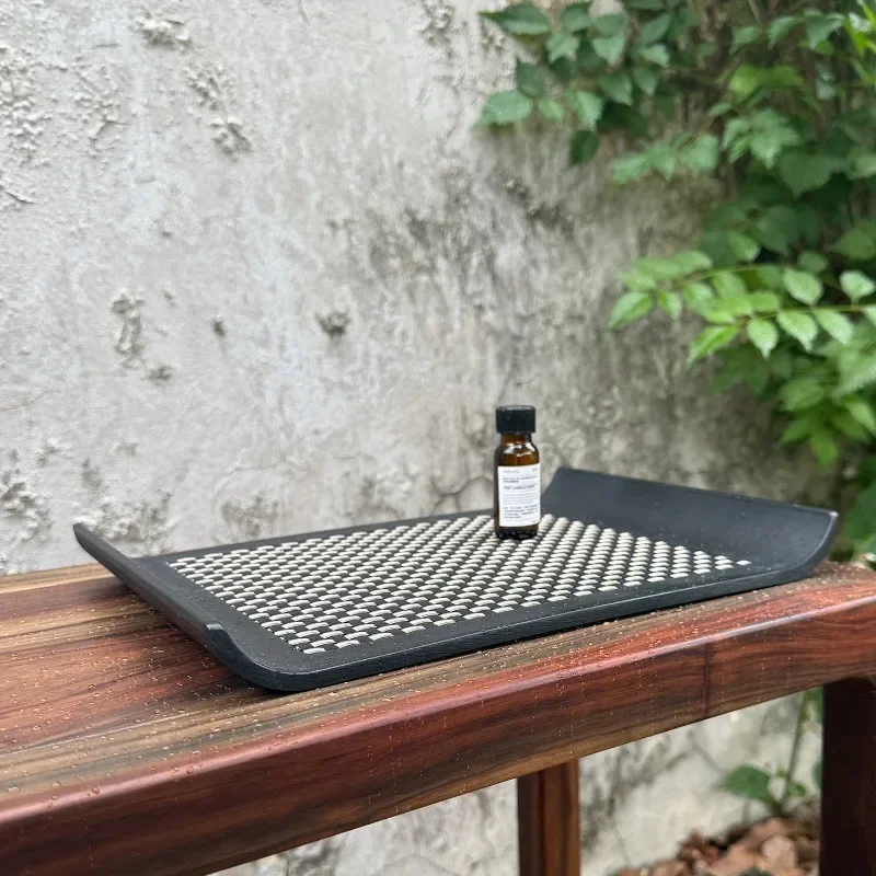 Japanese Rectangular Tray, Multifunctional Cup & Aromatherapy Organizer,Sushi Tea Serving Plate for Living Room Hotel,Home Decor