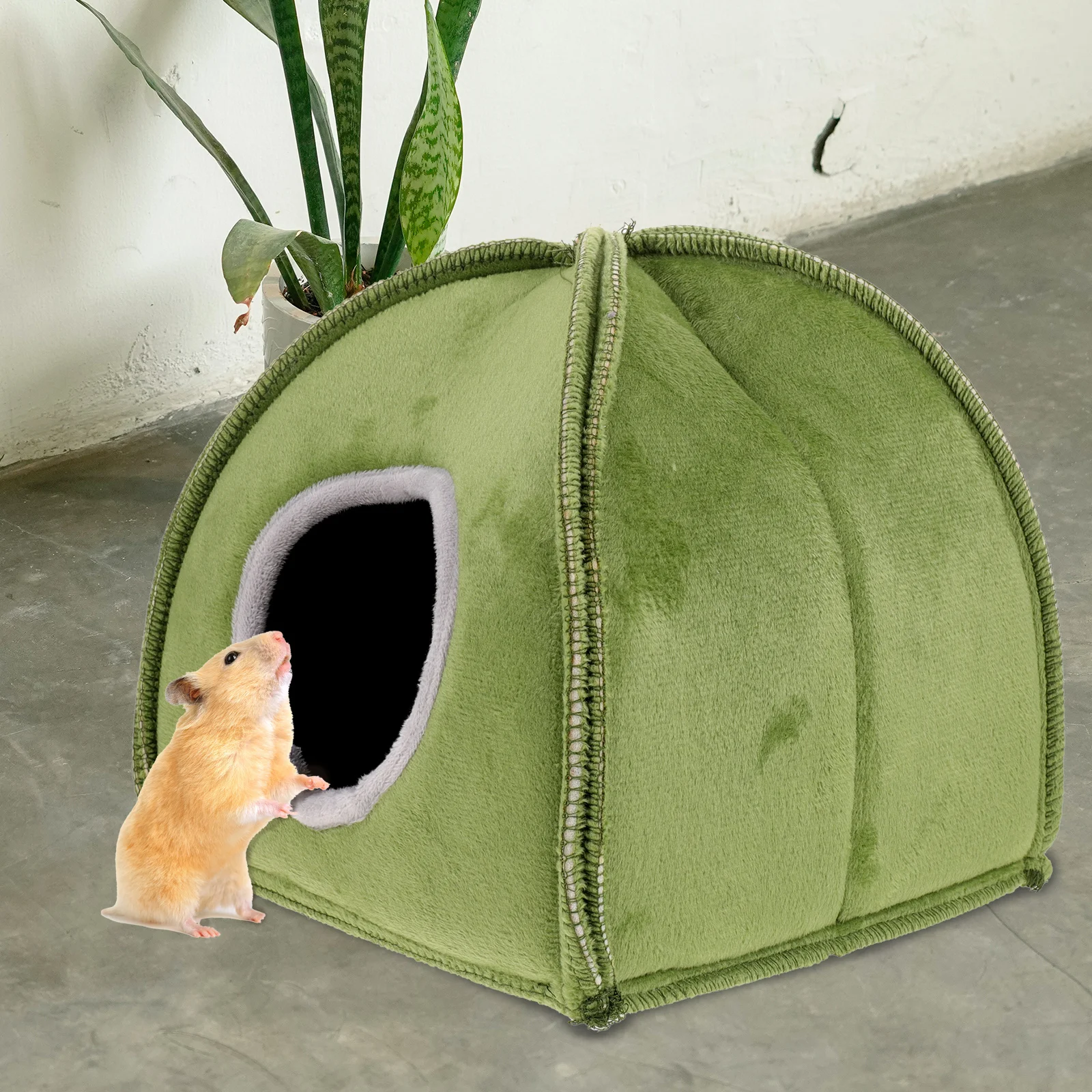 

Hamster Nest House Small Pets Bedding Cozy Hideout Hamster Winter House Breathing Winter Hut Mongolian Yurt Reusable